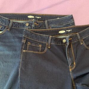 Old Navy Women's boot cut jeans. Lot of 2 pair.